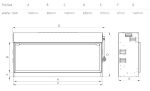 Stovax eReflex 135R Inset Dimensions