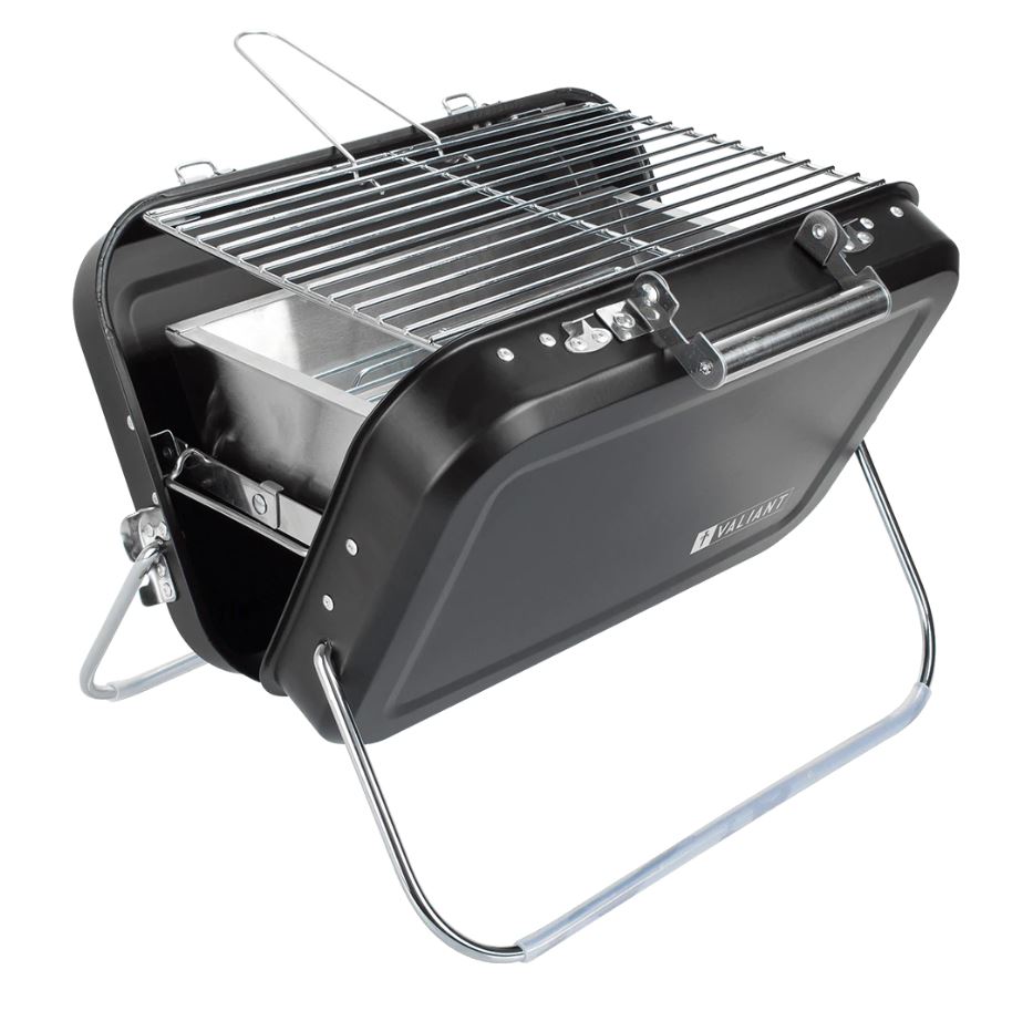 Topyond Barbecue Portatile A Carbone, Mini Barbecue Per 1-2 Persone, Griglia Barbecue, Acciaio Inossidabile è Più Resistente, Barbecue Da Tavolo, Giardino Terrazza Campeggio Picnic(21 * 16 * 12.5cm