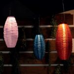 Noma Solar Garden Lighting long Oval Lanterns