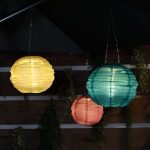 NOMA Solar Garden Lighting, 25cm Round Mandarin Lantern