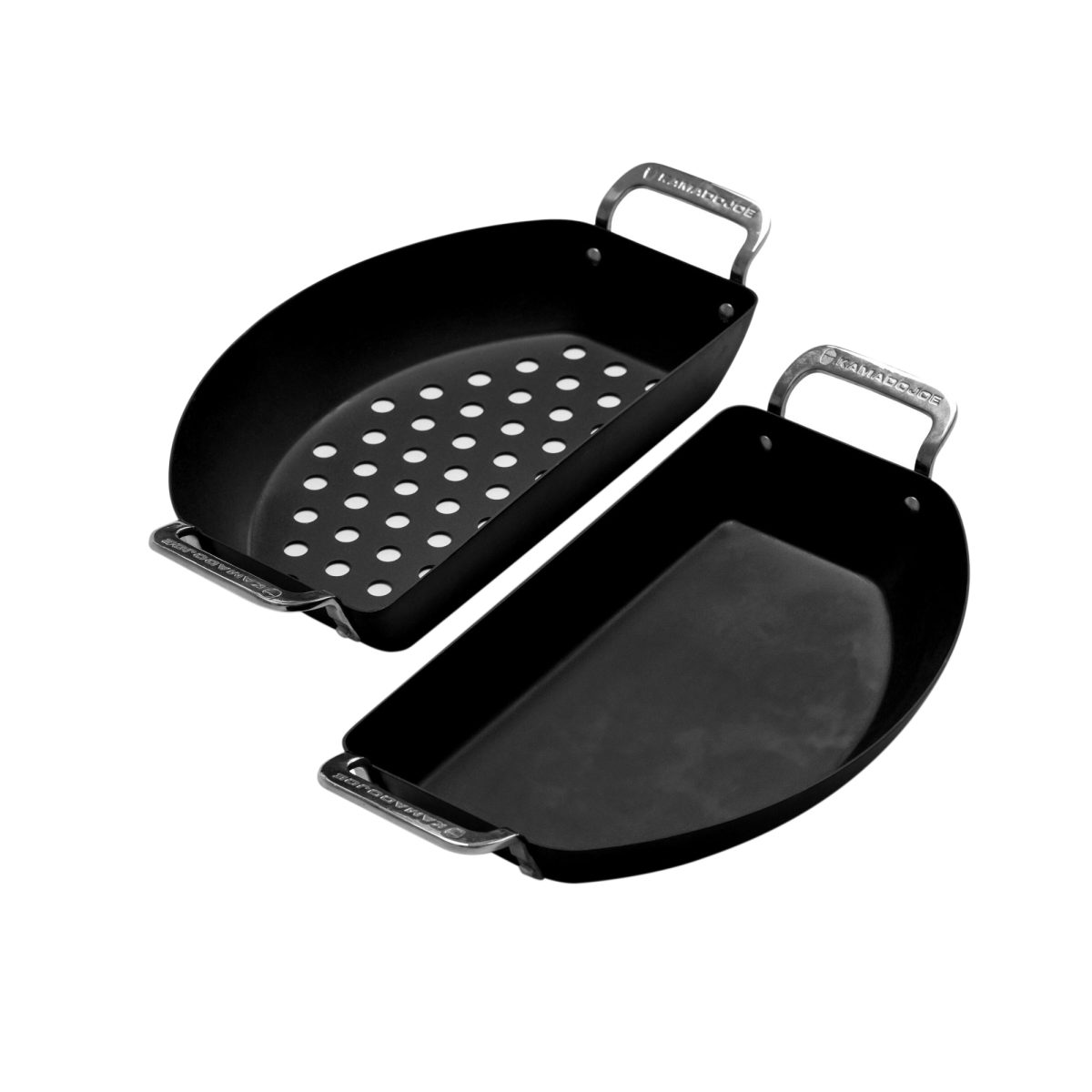 Kamado Joe Karbon Steel Half-Moon Pan Set