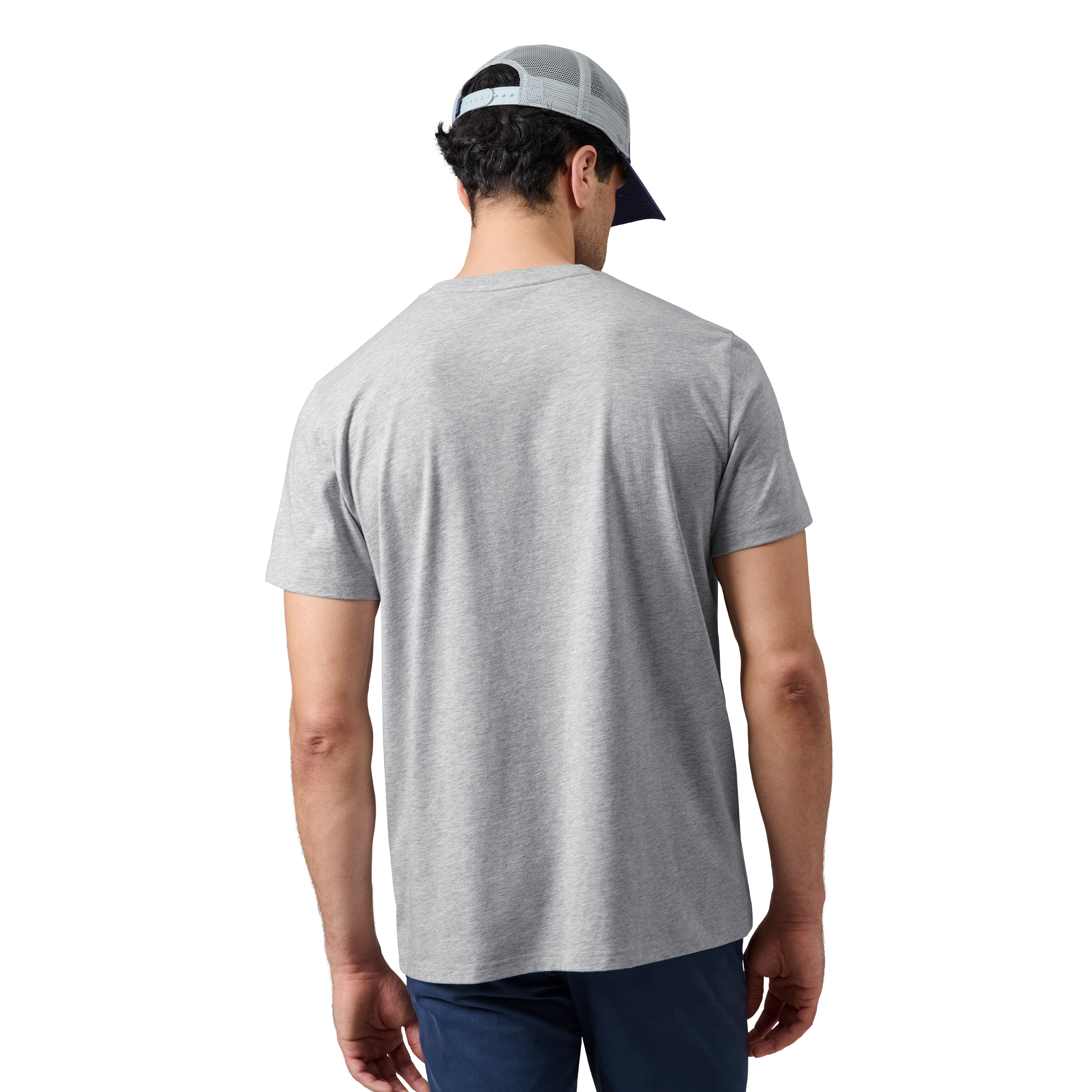 YETI® Logo Badge C&S T-Shirt – Grey/Navy - Image 3