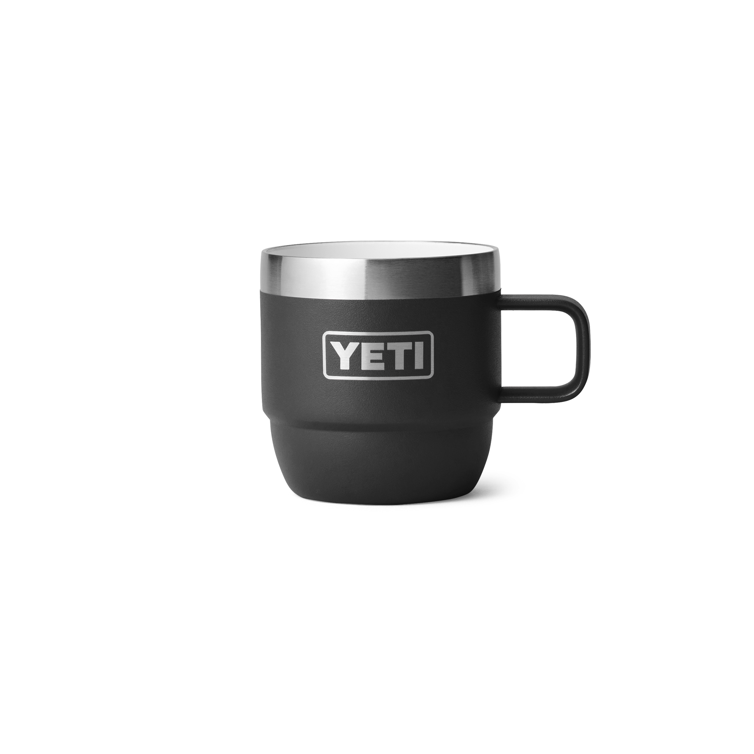 YETI_Wholesale_Drinkware_Rambler_6oz_Mug_Black_Front_1826_B_2400x2400 YETI® Rambler 6 oz Stackable Espresso Mugs (Pack of 2) - Image 7
