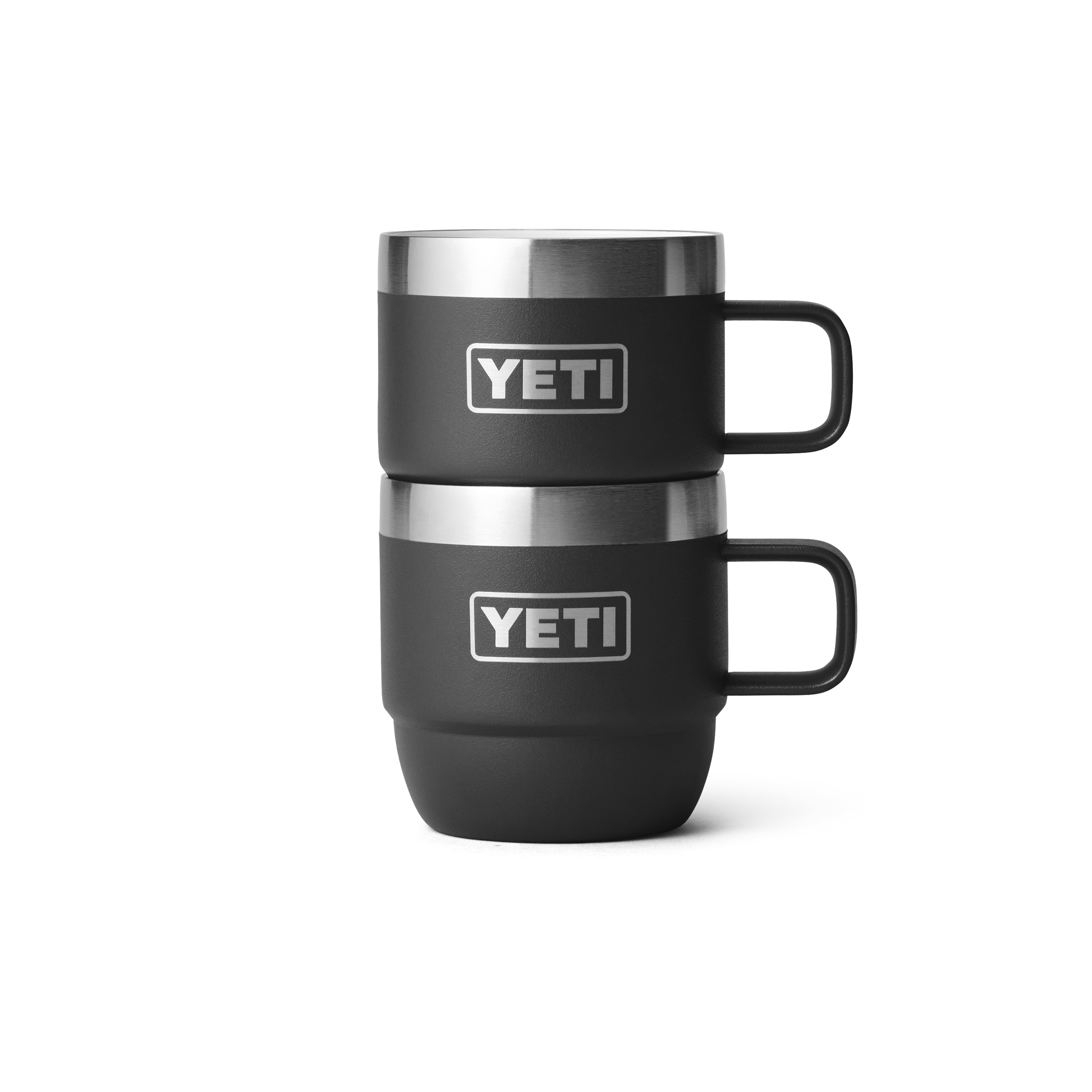 YETI_Wholesale_Drinkware_Rambler_6oz_Mug_Black_Front_Stacked_1825_B_2400x2400 YETI® Rambler 6 oz Stackable Espresso Mugs (Pack of 2) - Image 5