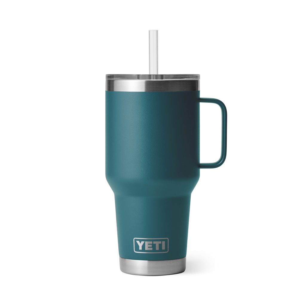 YETI Wholesale drinkware Rambler 35oz Straw Mug Agave Teal Front 0128 B 2400x2400
