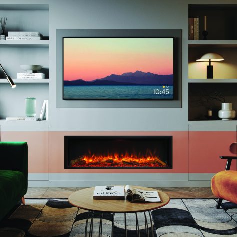 eReflex 135RW with Oak Log effect shown as single sided installation S013