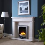 3D Ecoflame 16" Electric Fire (Cast Square Fascia - Pewter)