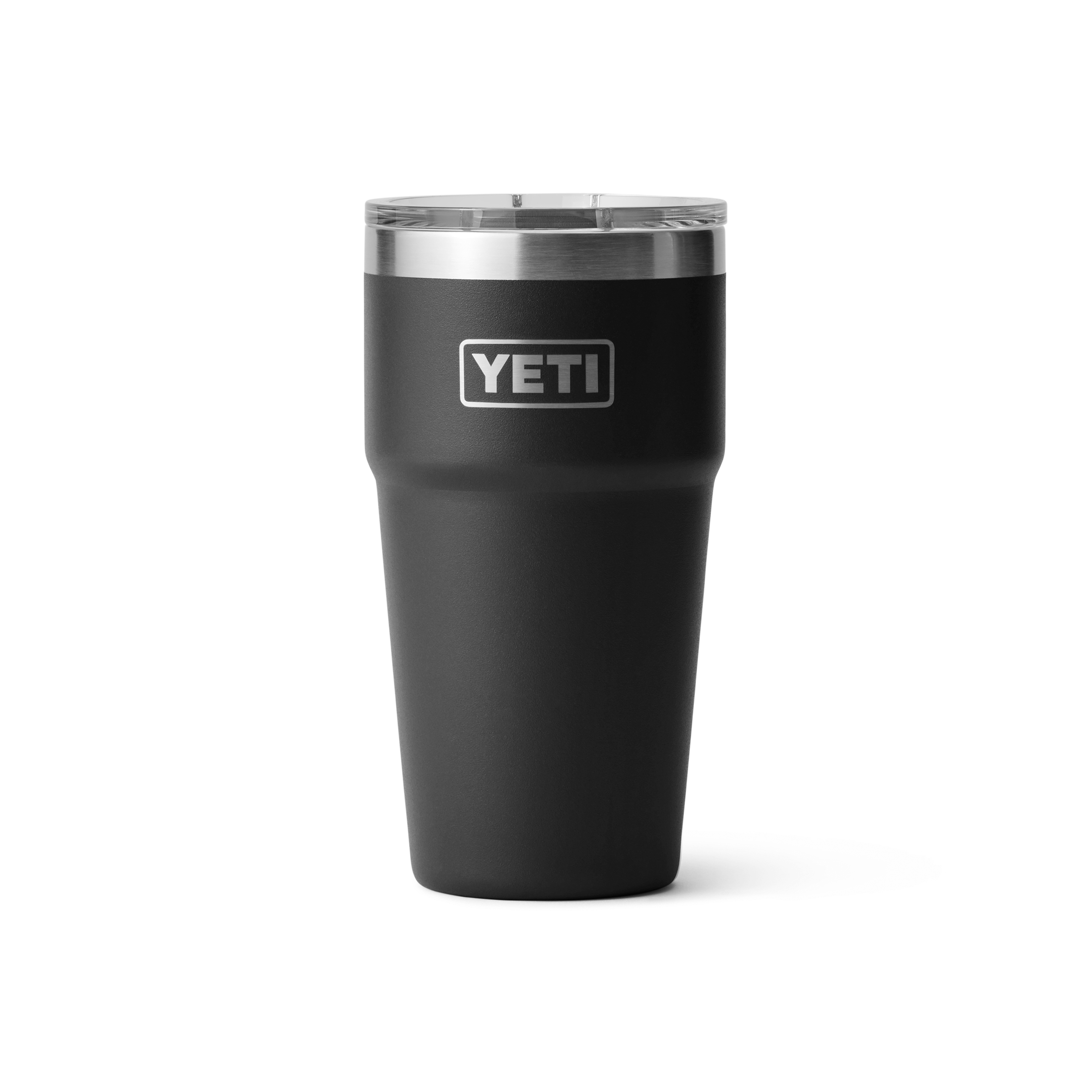 21071503706_70000003286_YETI_Wholesale_1H23_Drinkware_Tumbler_20oz_Stackable_Black_Front_2400x2400 YETI® Rambler 20 oz Stackable Cup - Image 4