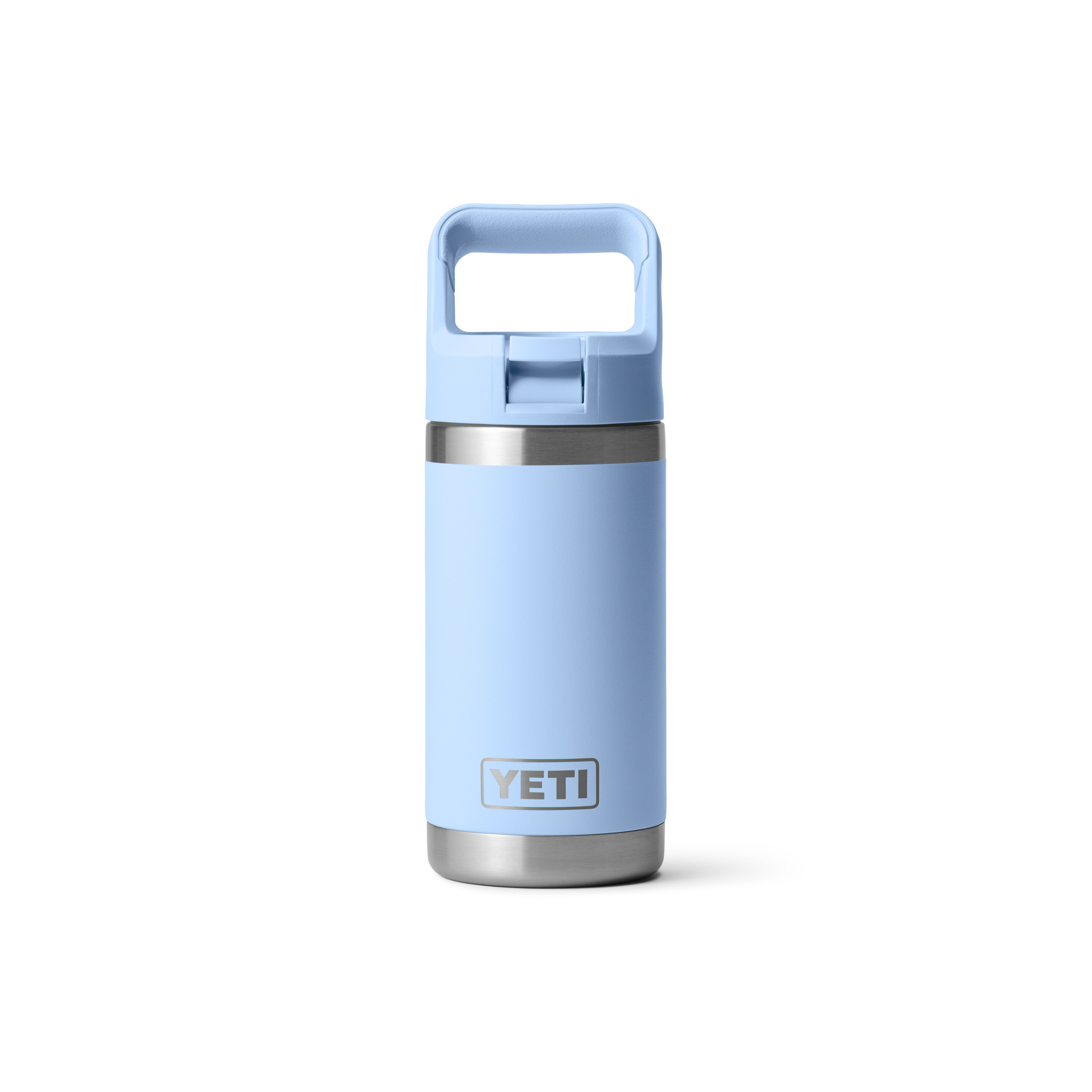 70000004001_21071504674_YETI_WHSL_studio_drinkware_Rambler_Jr_12oz_Big_Sky_Blue_Front_5074_2400x2400 YETI® Rambler 12 Oz. Kids Bottle - Image 1