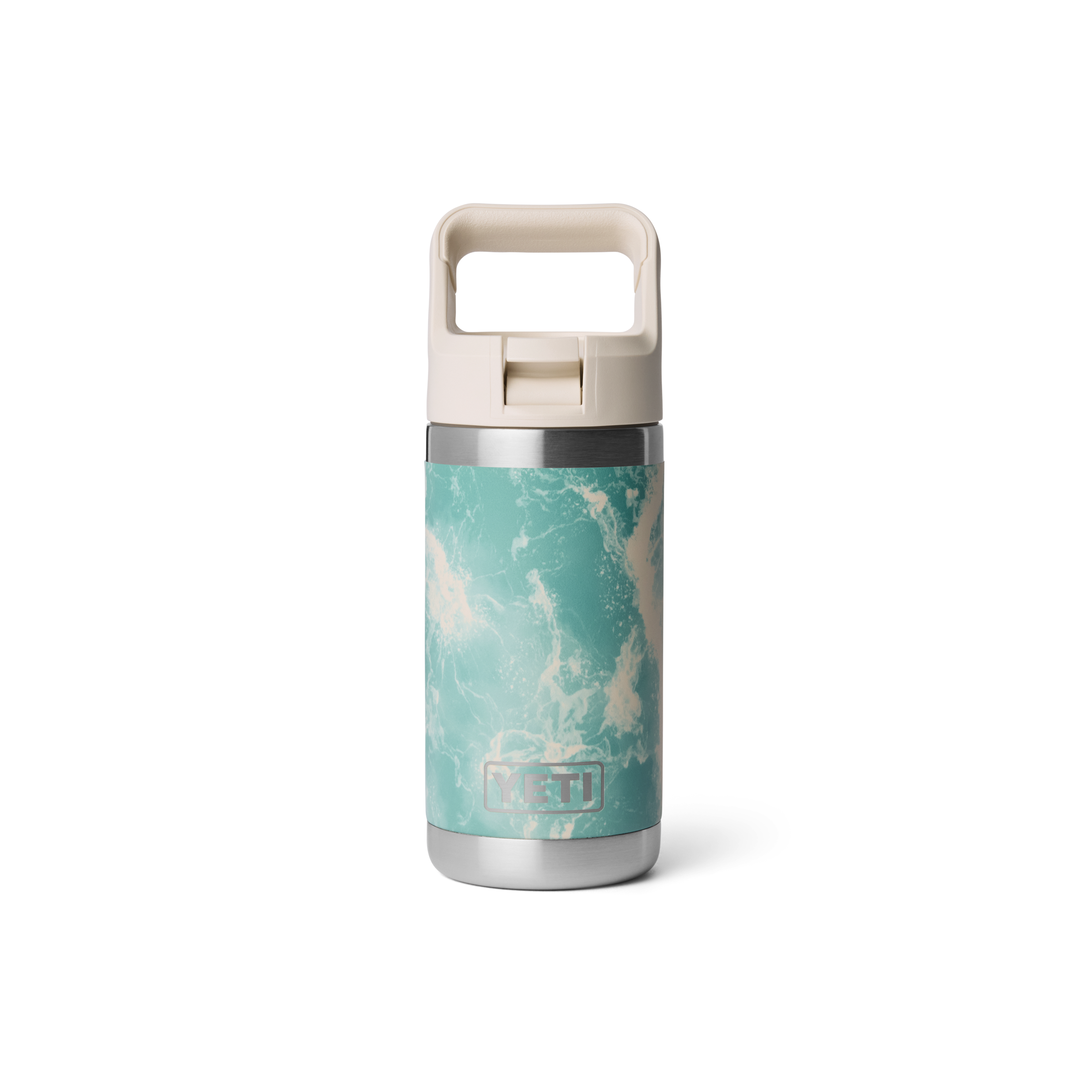 70000007263_21071508684_YETI_WHSL_Studio_Drinkware_Rambler_JR_Bottle_12oz_Seaview_Front_277_B YETI® Rambler 12 Oz. Kids Bottle - Image 1