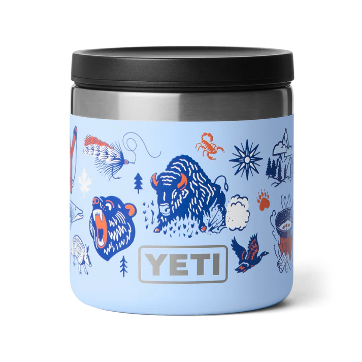 70000006649_21071508014_Site_Studio_Outdoor_Living_Rambler_Food_Jar_8oz_BSB_Summer_Camp_Front_150_B YETI® 8oz Insulated Food Jar - Image 1