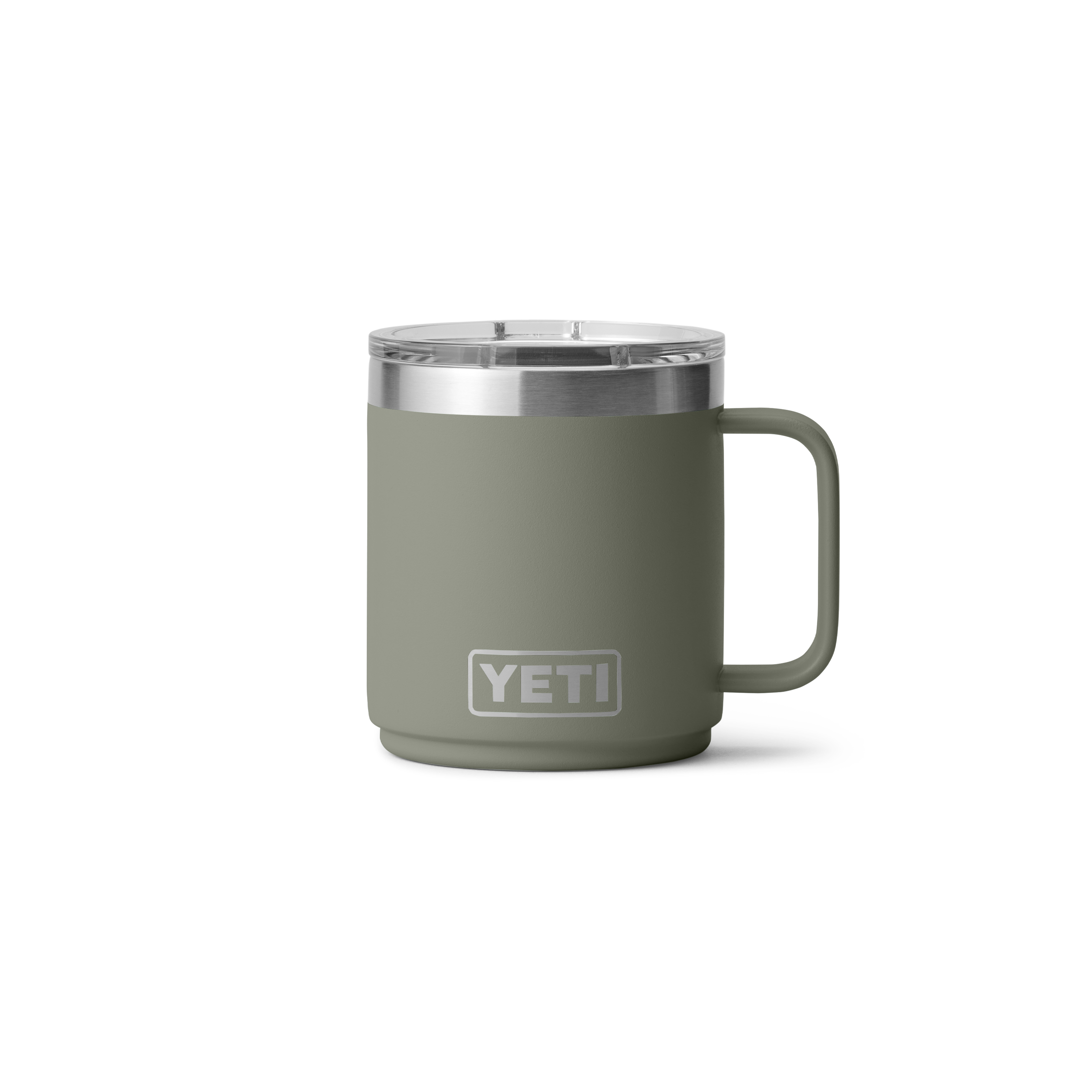 21071508333_70000007045_YETI_WHSL_Studio_Drinkware_Rambler_CL_Mug_10oz_Pampa_Green_Front_4154_Layers_F_B YETI® Rambler 10 oz Mug w/ DuraSip™ Ceramic Lining - Image 1