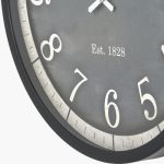Black Wood Effect Round Wall Clock - Image 7